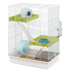 Cage hamster tris blanc