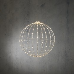 Boule Métal Fil Led Blanc...