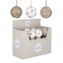 Boule ø10 3ass blanc, marron