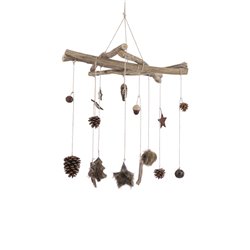 Lustre ø60-H90 marron