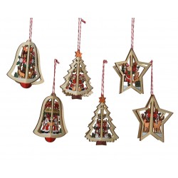 Sujet Figurine Noel Bois...