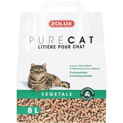 Litière purecat vegetale nat. 8l
