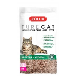 PURE CAT Litière Chat Bois 30L