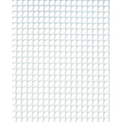 CUADRANET Grillage plastique maille 20x20 Blanc 1m VENDU au mètre