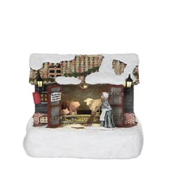Scène ferme nettoyage pile 13.5x18-H14 couleur mixed