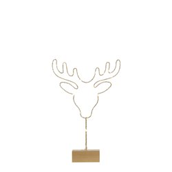 Tête de cerf pile 6x25-H32 or