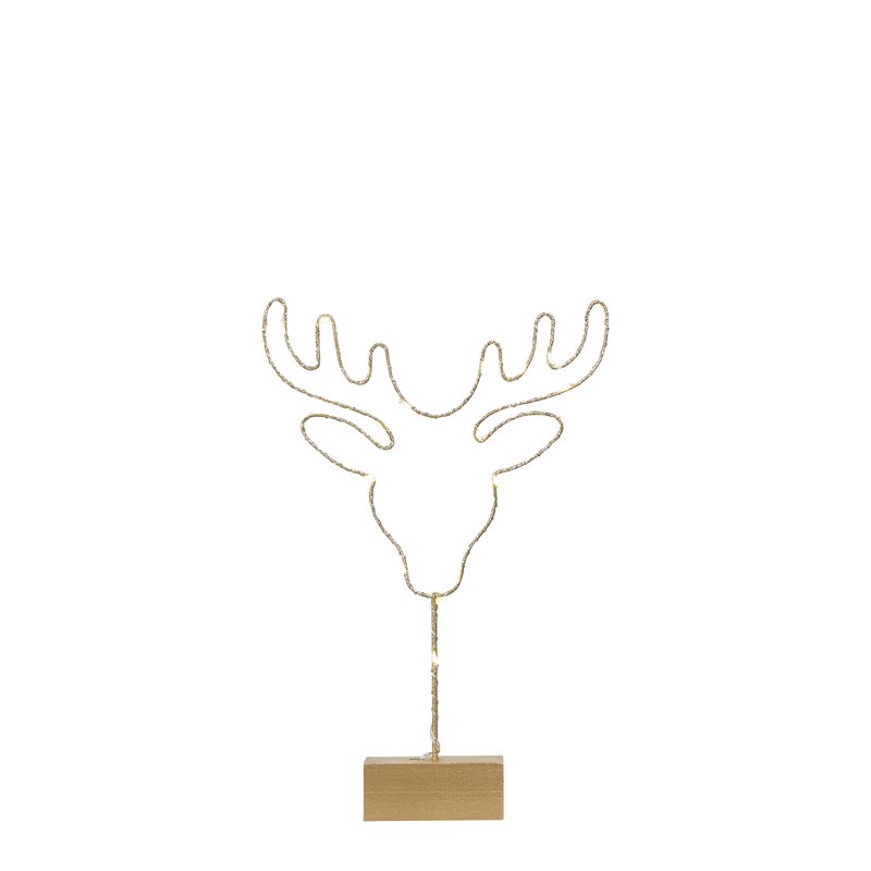 Tête de cerf pile 6x25-H32 or