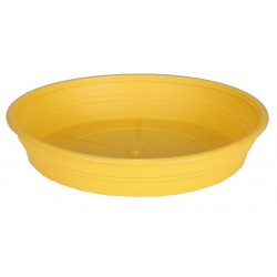 Soucoupe plastique jaune ø17