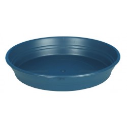 Soucoupe plastique bleu ø12
