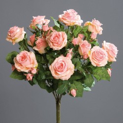 Bouquet Roses X15  Saumon H57