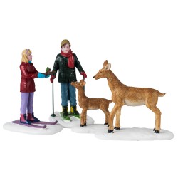 Set De 4 Skieurs + Animaux...