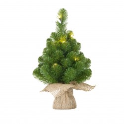 Sapin Norton Jute Led Vert...