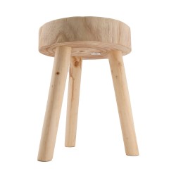 Tabouret Rond Naturel En...