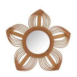 Miroir Fleurs Naturel En...