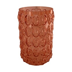 Vase Relief Cercle Marron...