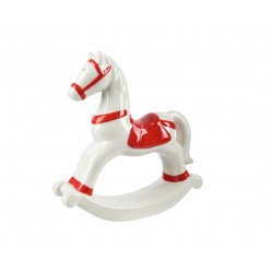 Cheval Bascule Blanc/Rouge...