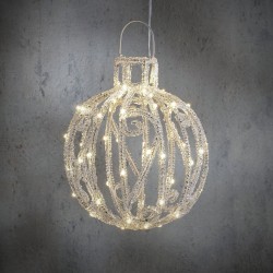 Lustre Arabesque Led Argent...