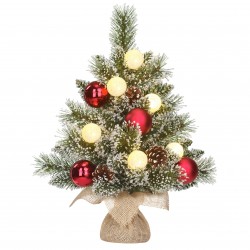 Sapin Pot Jute+Boule Led...