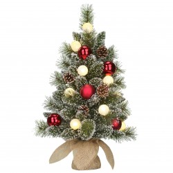 Sapin Pot Jute+Boule Led...