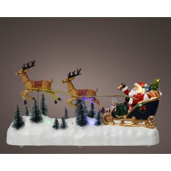 Traineau père noël LED...