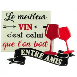 Plaque Meilleur Vin 30Cm