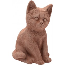 Chat assis terre cuite...