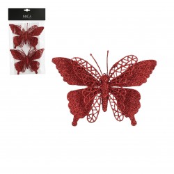 Clip Papillon Rouge...