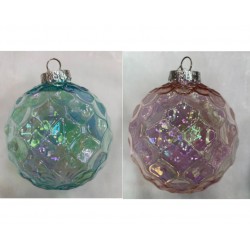 Boule Diamant Vert/Rose Ø8...