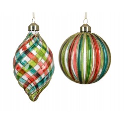 Boule arlequin multicolore...
