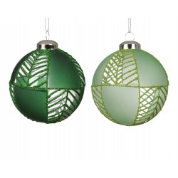 Boule feuille vert Ø8 -...