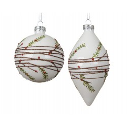 Boule branche blanc Ø6.7 -...