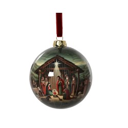 Boule nativité multicolore...