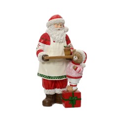 Père noël patissier rouge...