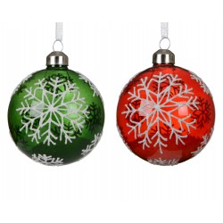 Boule flocon/neige Ø8 -...