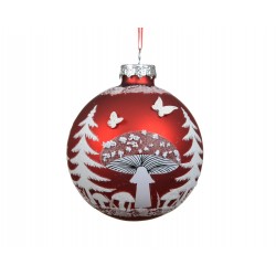 Boule champignon rouge Ø8 -...