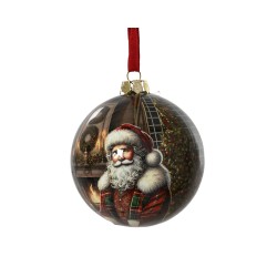 Boule père noël multicolore...