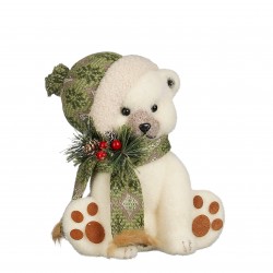 Ours Bonnet Creme/Vert...