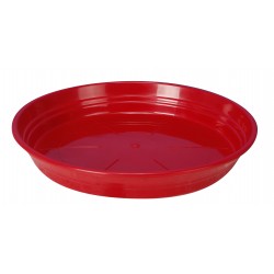 Soucoupe plastique rouge ø17