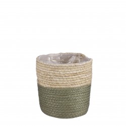 Panier Rachel Rond Vert En...