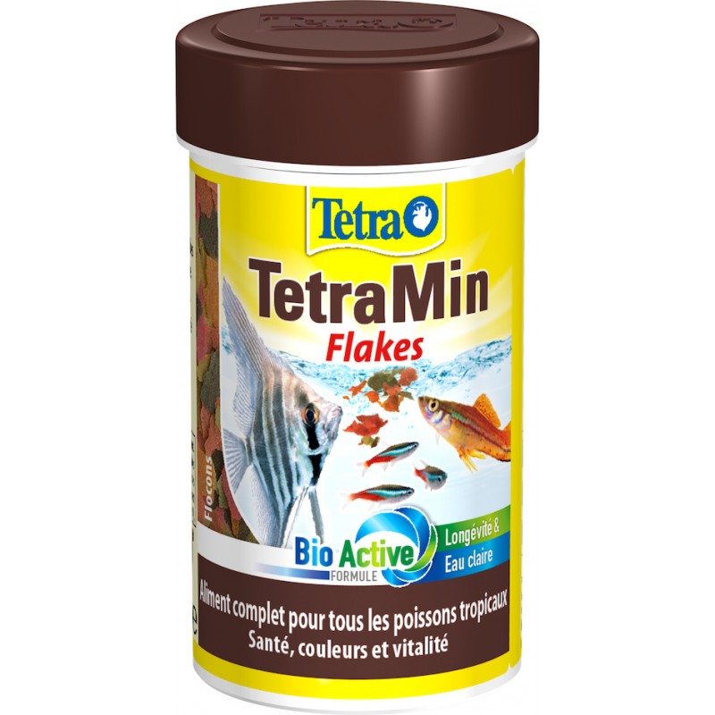 Nourriture en flocons pour poissons tropicaux TetraMin : 250 ML Tetra